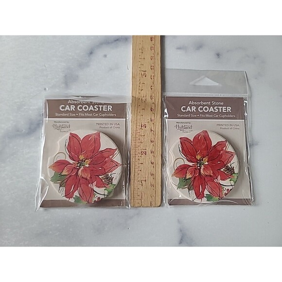 Robert Stanley Absorbent Car Coaster Home For Christmas - Picture 7 of 10